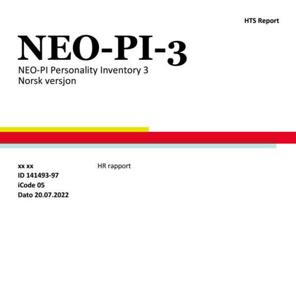 NEO-PI-3 Digital Rapporter HR (tolkningsstøtte)